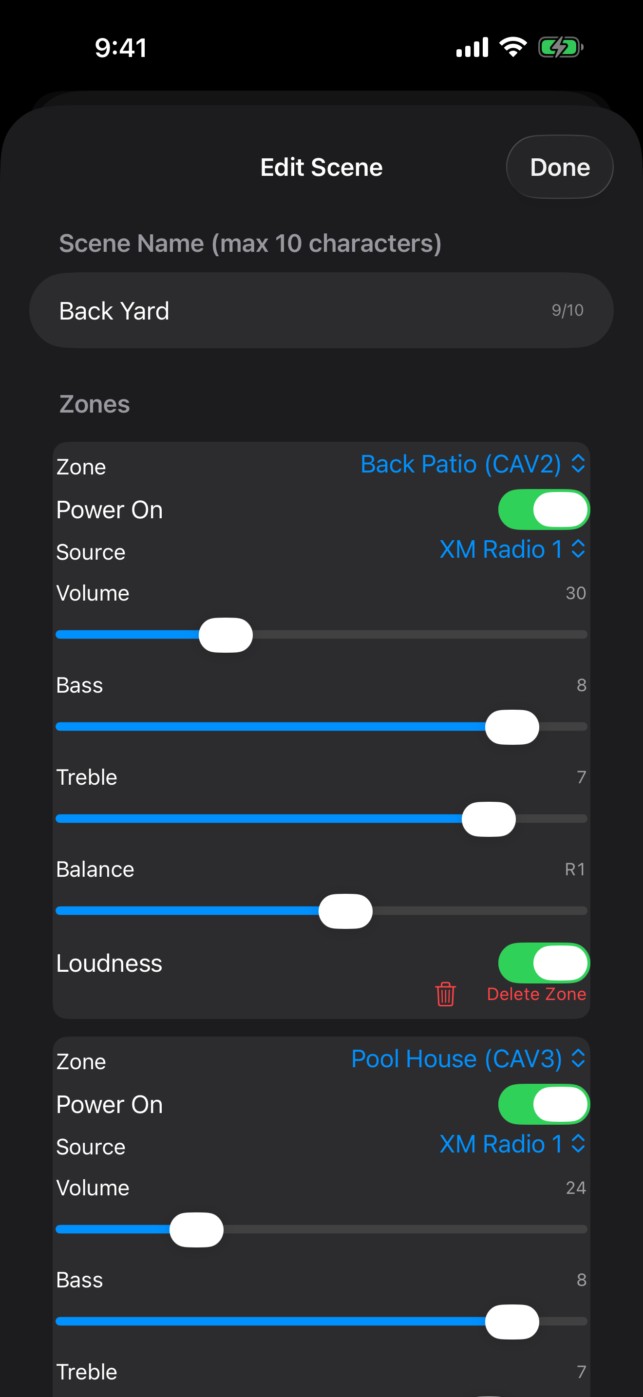 Scene editor